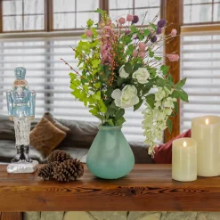 National Tree Company 9 in. HGTV Home Collection Buried Vase, Turquoise
