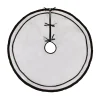 National Tree Company 52 in. HGTV Home Collection White Tree Skirt with Black Trim