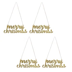 National Tree Company 9 in. HGTV Home Collection Merry Christmas Metal Ornament Set