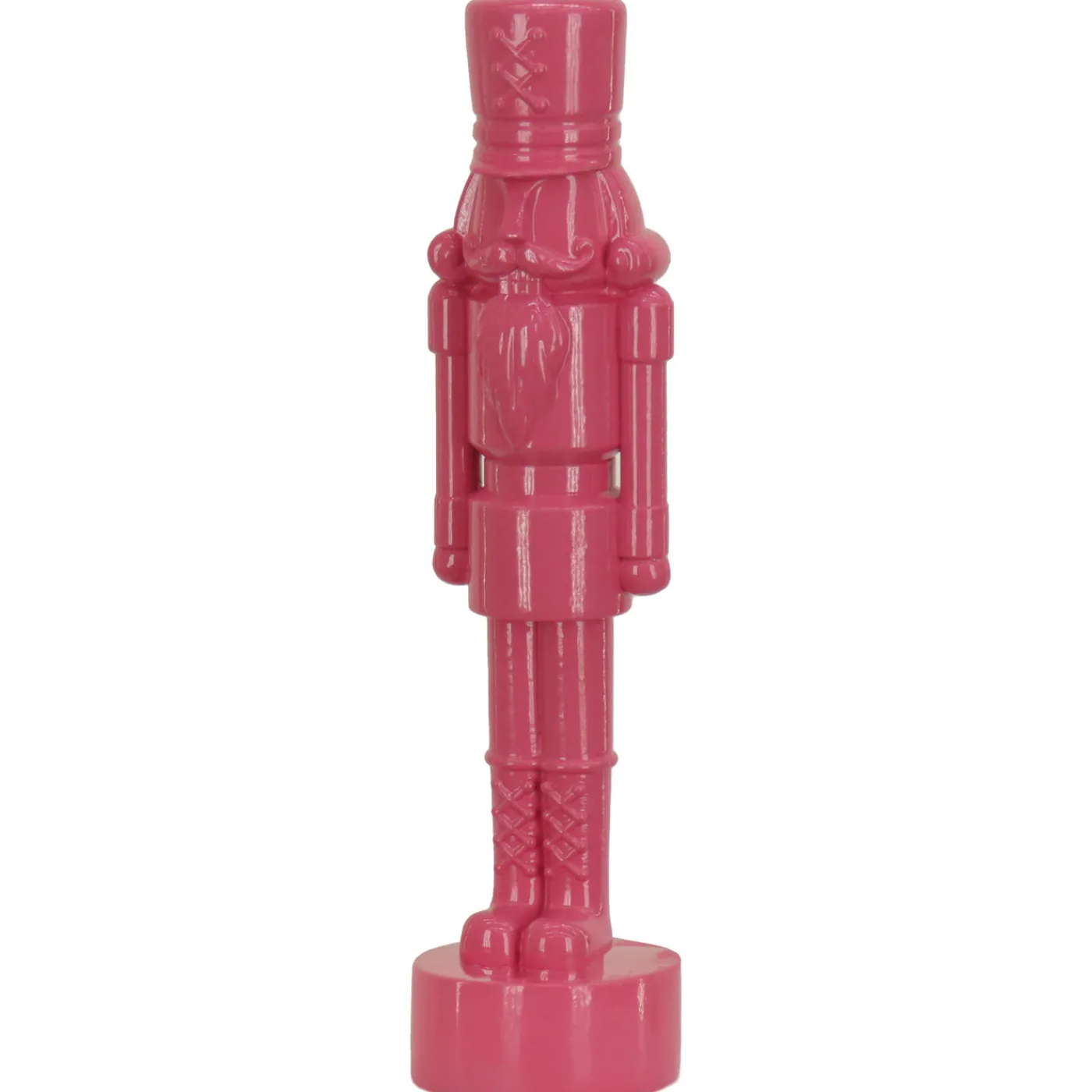 National Tree Company 24 in. HGTV Home Collection Nutcracker Christmas Decor, Pink