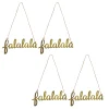National Tree Company 9 in. HGTV Home Collection Falalala Metal Ornament Set