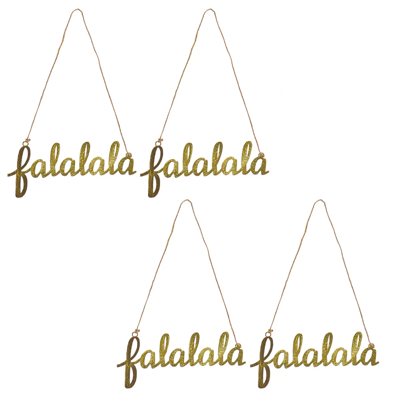 National Tree Company 9 in. HGTV Home Collection Falalala Metal Ornament Set