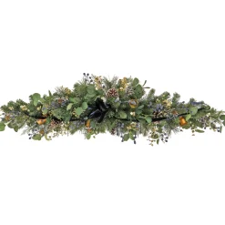 National Tree Company 60 in. HGTV Home Collection Swiss Chic Mantle Swag