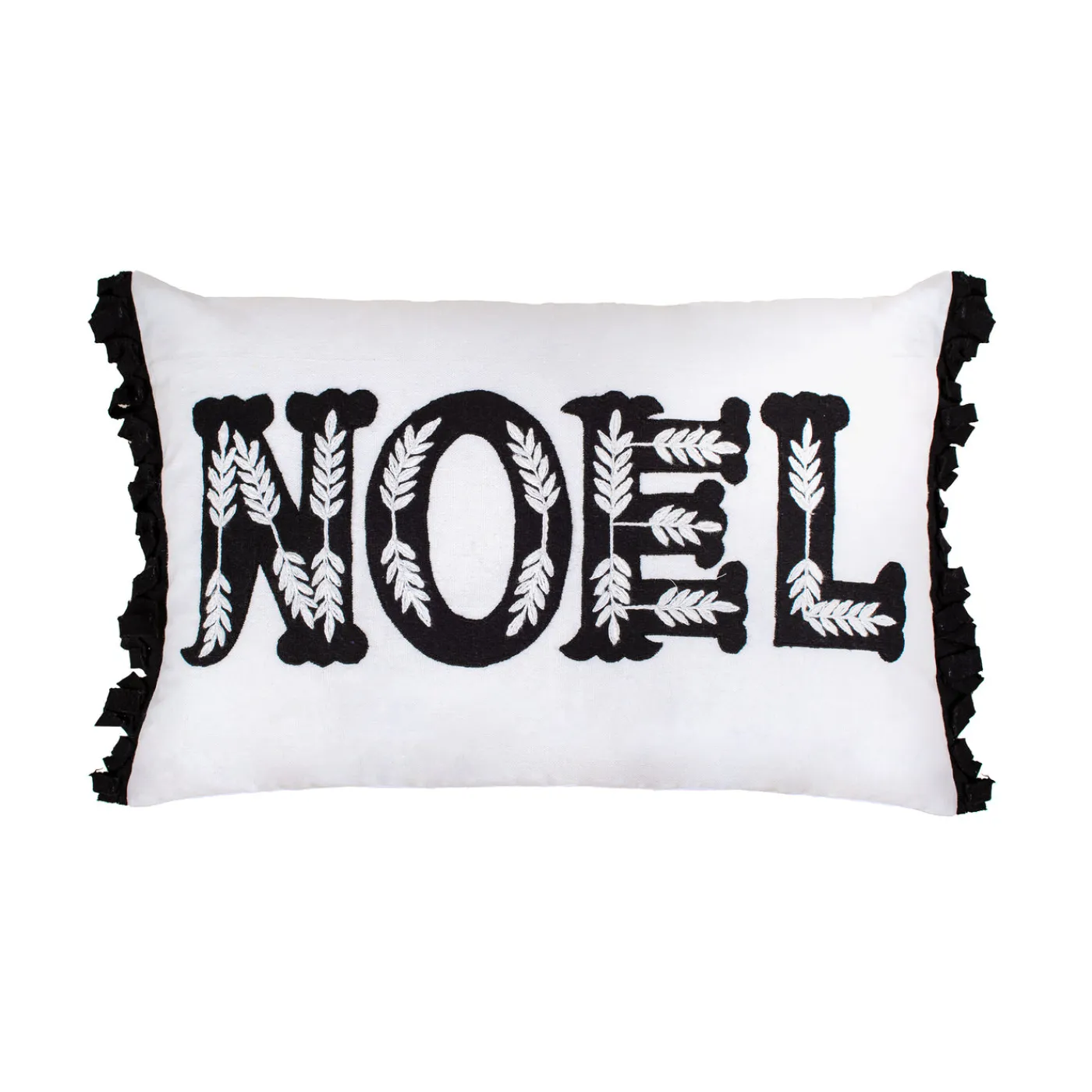 National Tree Company 22 in. HGTV Home Collection Embroidered NOEL Christmas Pillow