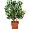 National Tree Company 30 in. Hosta Topiary Plant in Brown Round Growers Pot