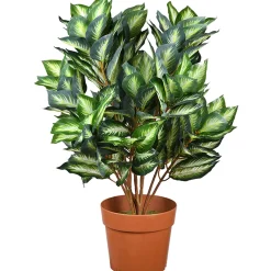 National Tree Company 30 in. Hosta Topiary Plant in Brown Round Growers Pot