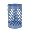 National Tree Company 12 in. Modern Design and Finish Ice Melt Blue Outdoor Lantern Candleholder