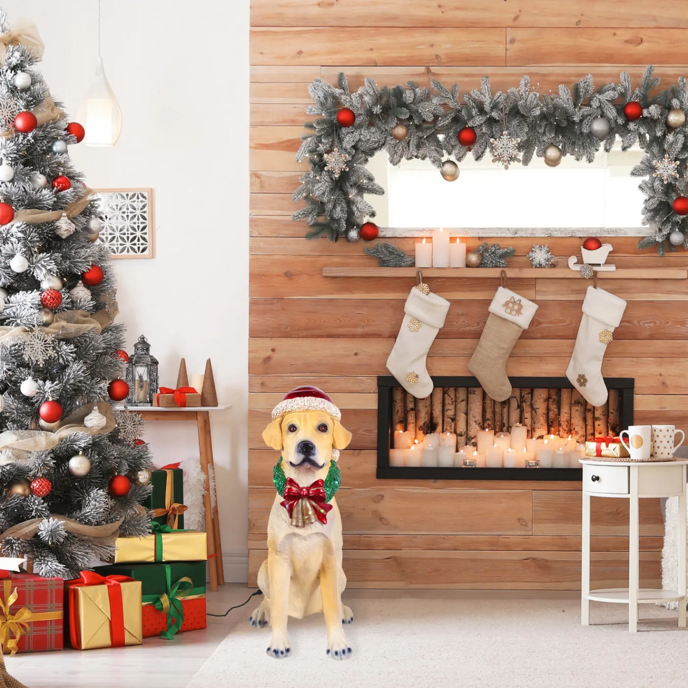 National Tree Company 28 in. Motion-Activated Labrador Retriever with Wagging Tail