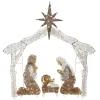 National Tree Company 72 in. Nativity Scene with White LED Lights