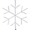 National Tree Company 16 in. Neon Styled Snow Flake Decoration with White LED Lights