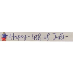 National Tree Company 19 in. Patriotic Happy 4th of July Table Decoration