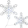 National Tree Company 24 in. Pre Lit Diamond Tip Snowflake Decorationvwith Cool White LED Lights