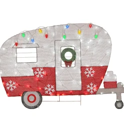 National Tree Company 32 in. Pre-Lit Christmas Camper