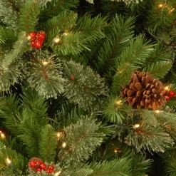National Tree Company 30 in. Pre-Lit Colonial Fir Wreath with Clear Lights
