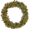 National Tree Company 48 in. Pre-Lit Crestwood Spruce Wreath with Clear Lights