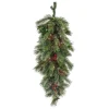 National Tree Company 36 in. Pre-Lit Glistening Pine Teardrop with LED Lights