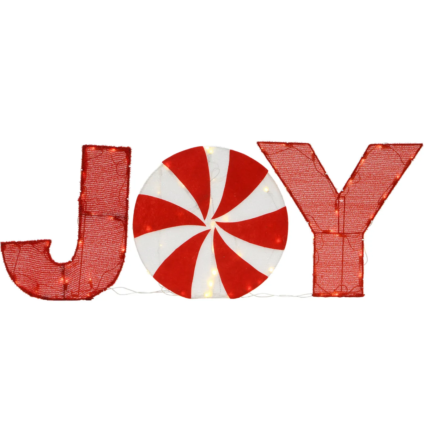 National Tree Company 18 in. Pre-Lit JOY Decoration