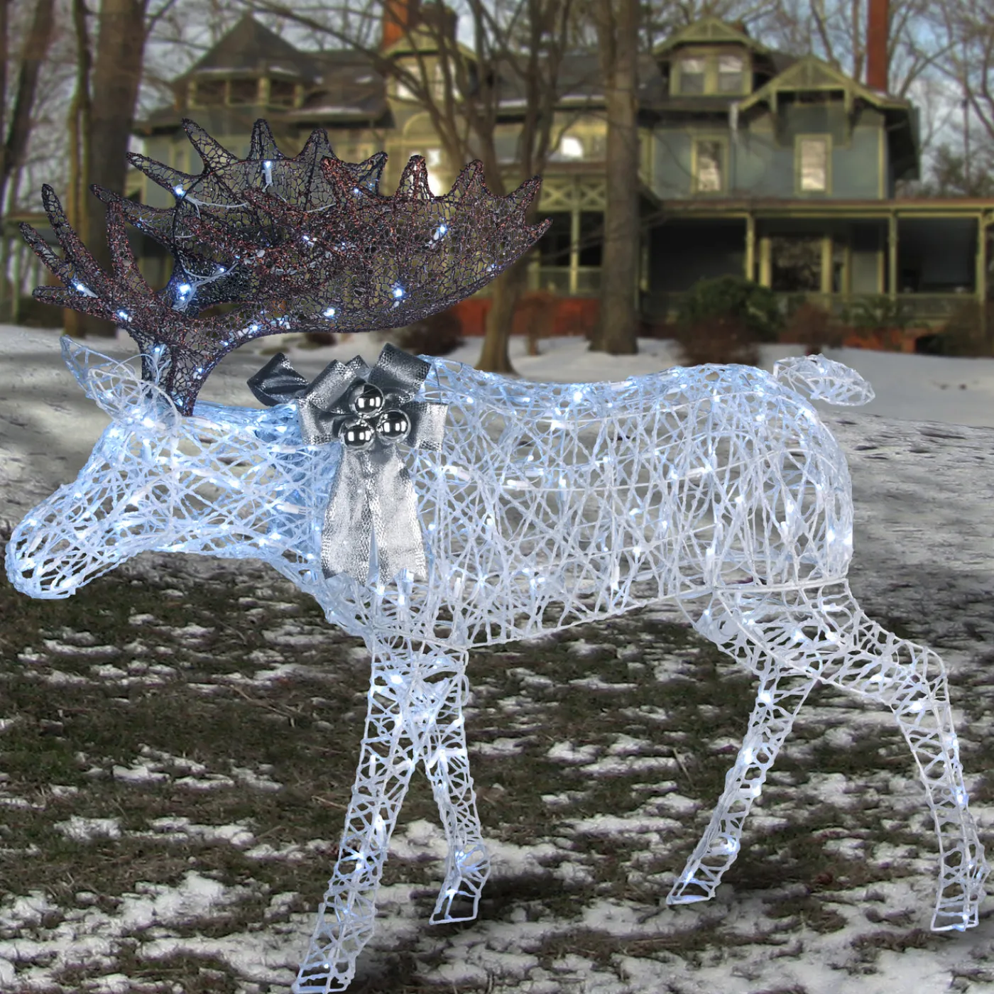 National Tree Company 50 in. Pre-lit Moose Decoration