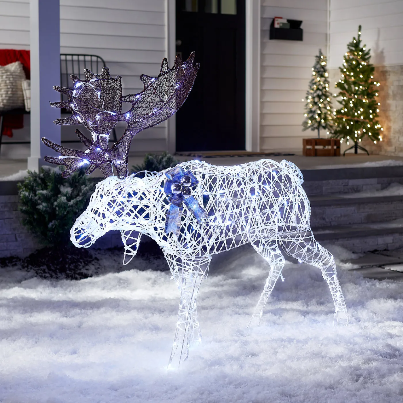 National Tree Company 50 in. Pre-lit Moose Decoration