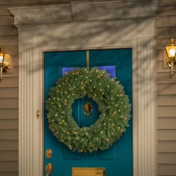 National Tree Company 36 in. Pre-Lit Norwood Fir Wreath with Clear Lights