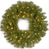 National Tree Company 30 in. Pre-Lit Norwood Fir Wreath with Twinkly LED Lights