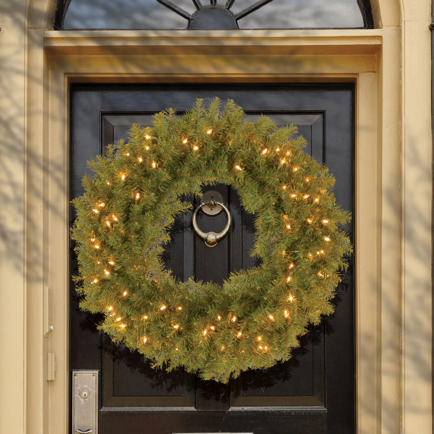 National Tree Company 30 in. Pre-Lit Norwood Fir Wreath with Twinkly LED Lights