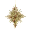 National Tree Company 32 in. Pre-Lit Snowy Dunhill Fir Bethlehem Star Wreath with LED Lights