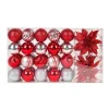 National Tree Company 10 in. Red Xmas Ball Set, Shatterproof