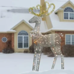 National Tree Company 60 in. Reindeer Decoration with Clear Lights