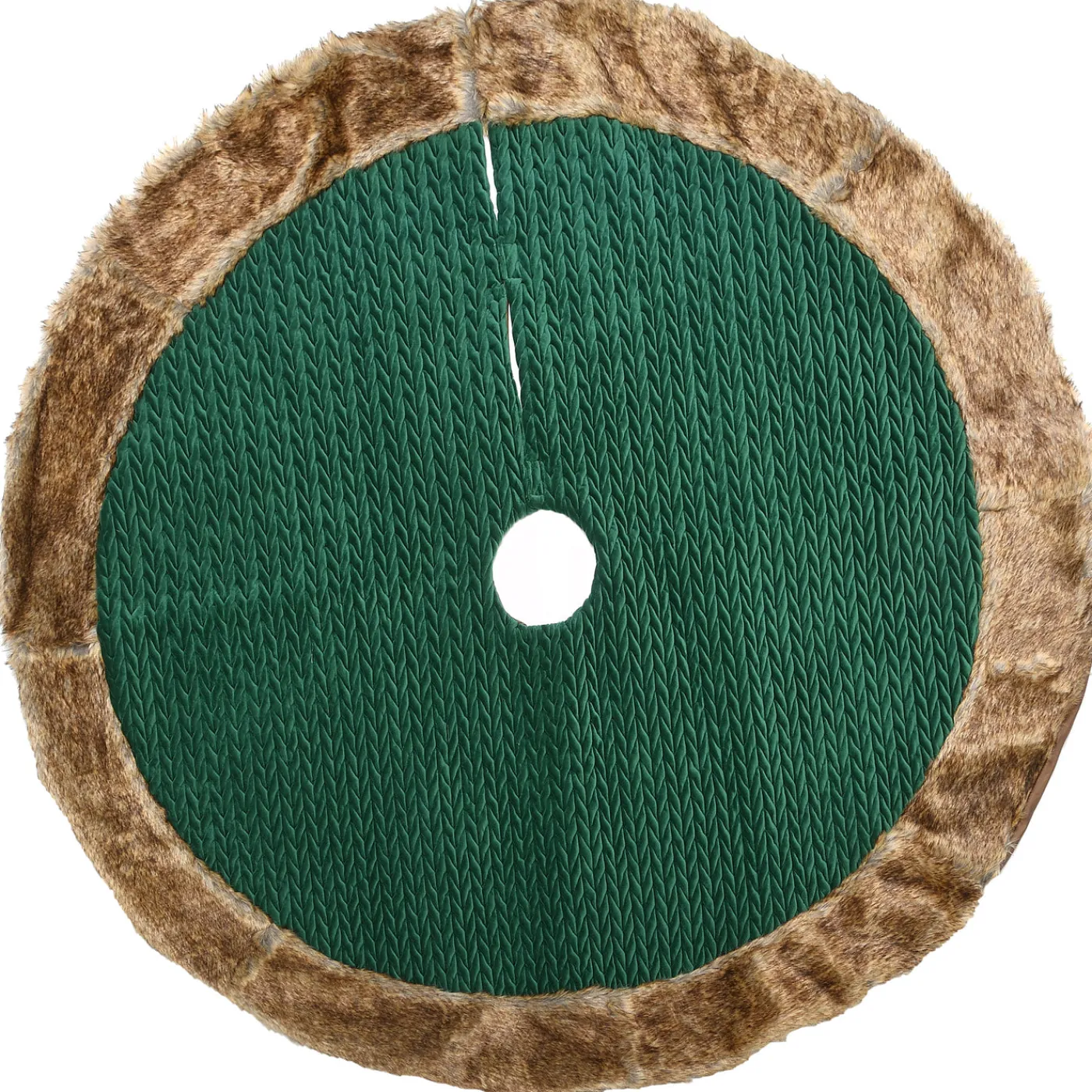 National Tree Company 48 in. Rural Homestead Collection Quilted Tree Skirt