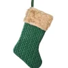 National Tree Company 19 in. Rural Homestead Collection Quilted Stocking
