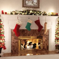 National Tree Company 19 in. Rural Homestead Collection Quilted Stocking