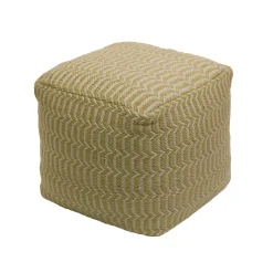 National Tree Company 16 in. Sand Hand Woven Pouf Ottoman