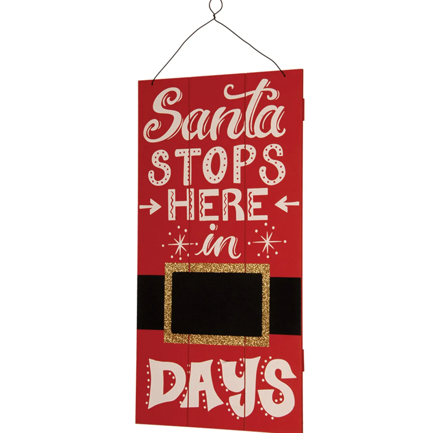 National Tree Company 22 in. Santa Countdown Wall Art