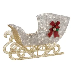 National Tree Company 38 in. Santas Sleigh with LED Lights