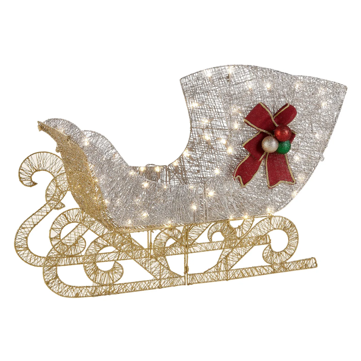 National Tree Company 38 in. Santas Sleigh with LED Lights