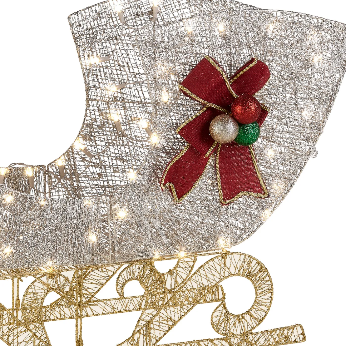 National Tree Company 38 in. Santas Sleigh with LED Lights
