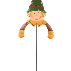 National Tree Company 24 in. Scarecrow Boy Garden Stake Outdoor Fall Decoration