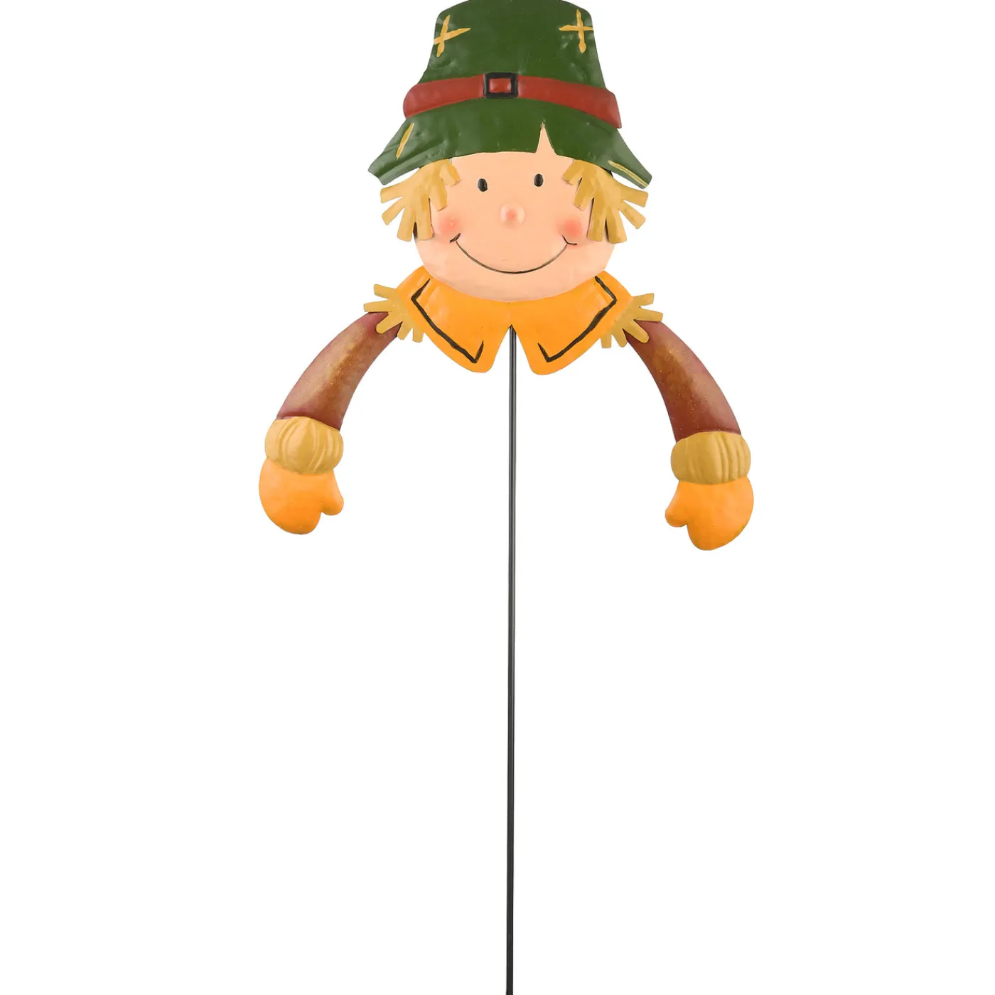 National Tree Company 24 in. Scarecrow Boy Garden Stake Outdoor Fall Decoration
