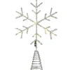 National Tree Company 14.5 in. Snowflake Tree Top for Artificial Trees with Dual Color Lights