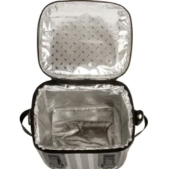 National Tree Company 12 in. Soft Cooler Gray Striped