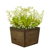 National Tree Company 10 in. Spring Green Lily-of-the-Valley Flowers in Wood Box
