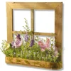 National Tree Company 14 in. Spring Lavender Flowers and Butterflies Window Decoration
