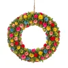 National Tree Company 18 in. Spring Multicolor Floral Wreath