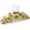 National Tree Company 25 in. Spring Sunflower White Candleholder