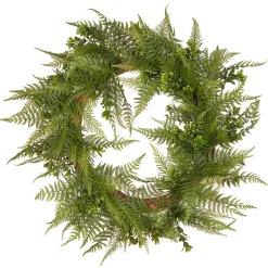 National Tree Company 22 in. Spring Wreath with Boston Fern Leaves