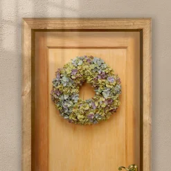 National Tree Company 19 in. Spring Wreath with Mixed, Colorful Hydrangea Blooms