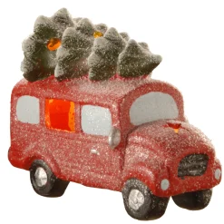 National Tree Company 7 in. Terracotta Holiday Truck with Warm White LED Lights