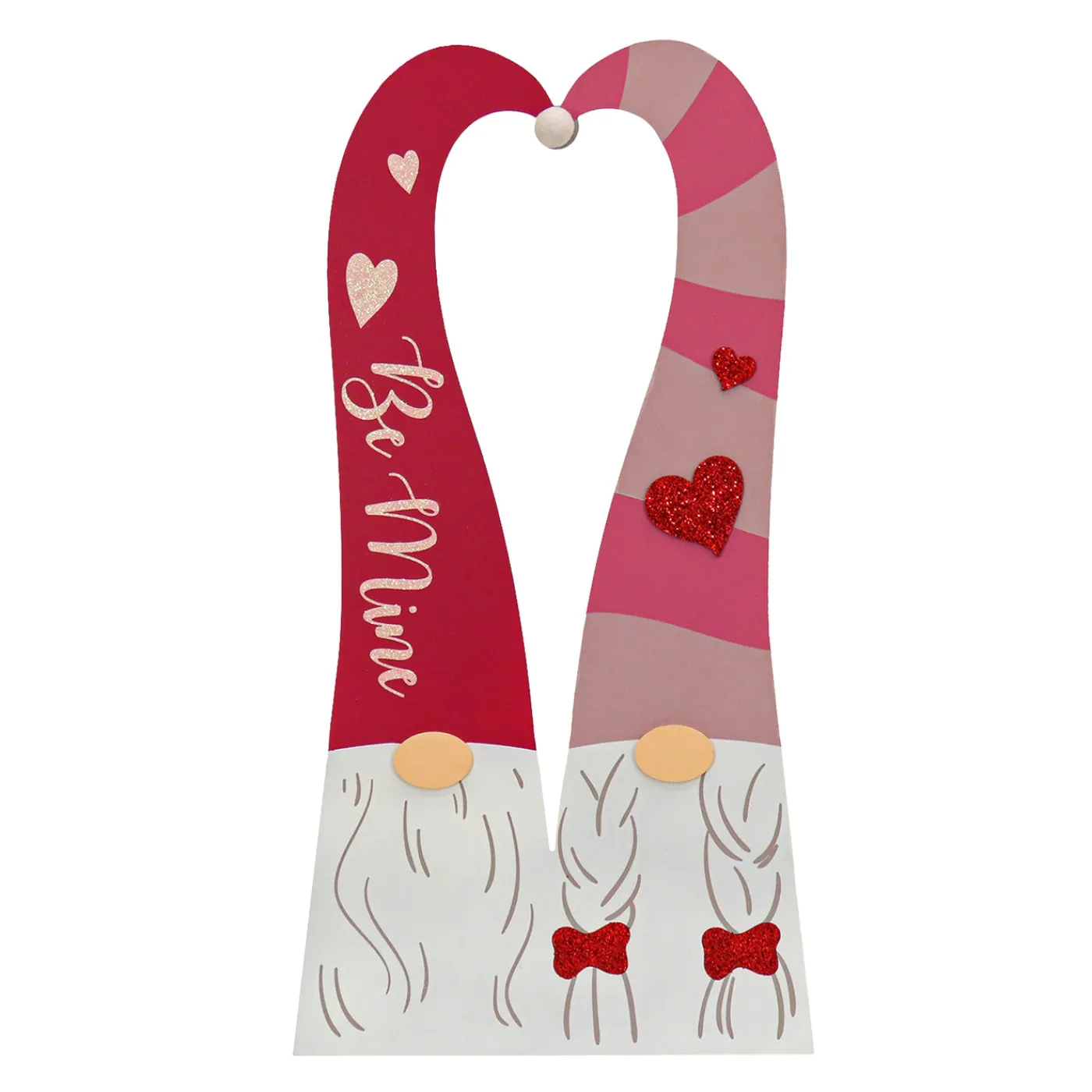 National Tree Company 36 in. Valentine's Gnome Couple Porch Decor