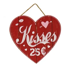 National Tree Company 11 in. Valentine's 'Kisses' Wall Decor